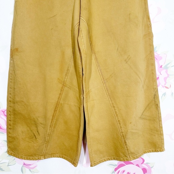 NEW Free People We The Free Chill Vibes Dropped Wide Leg Khaki Scout Jeans 31 - Picture 6 of 10